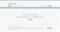 Desktop Screenshot of partofthemiracle.com
