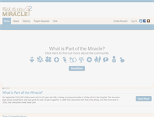 Tablet Screenshot of partofthemiracle.com